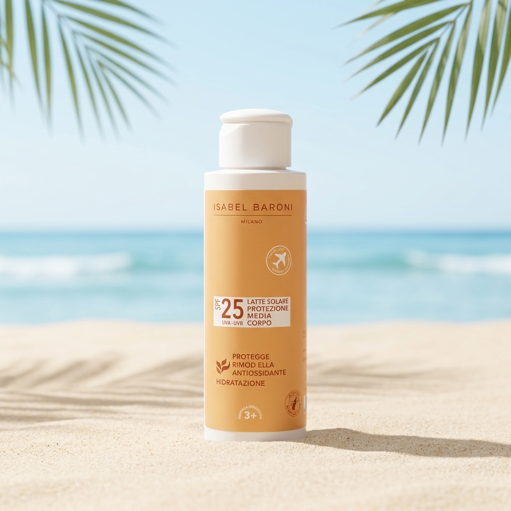 Latte Solare - Protezione Media Spf 25 - Isabel Baroni