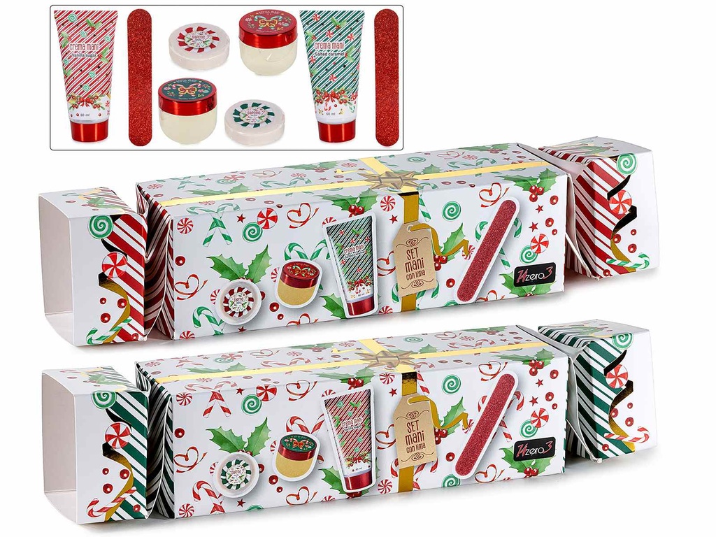 Confezione regalo con 3 prodotti per la cura mani e lima